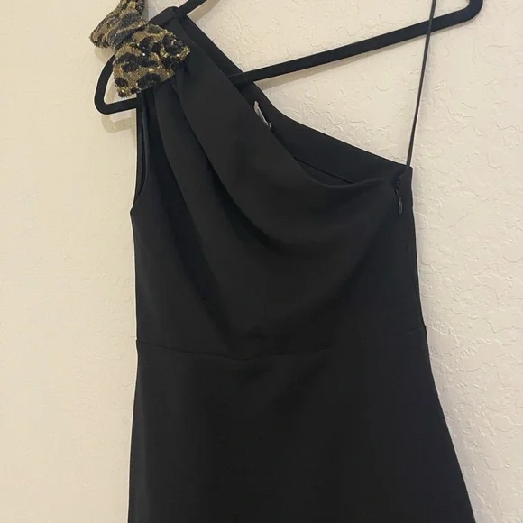 MIU MIU One Shoulder Mini Dress with Bow Accent NWT $2570 Size 40